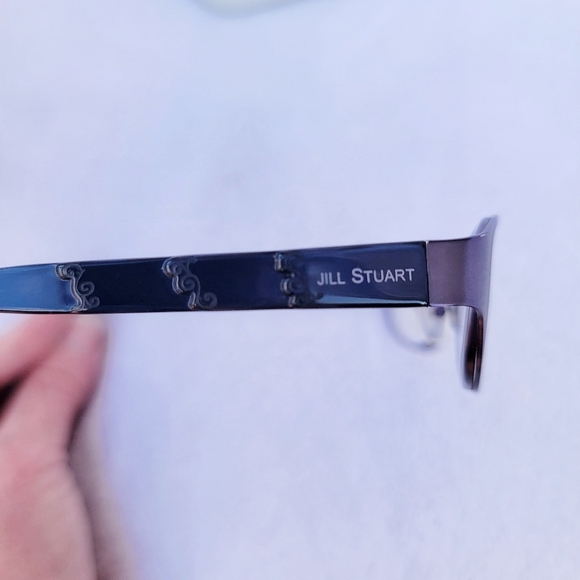JILL STUART JS308-3 Eyeglasses Frame Metal Lavender Purple Semi Cat Eye Full Rim - Picture 7 of 9